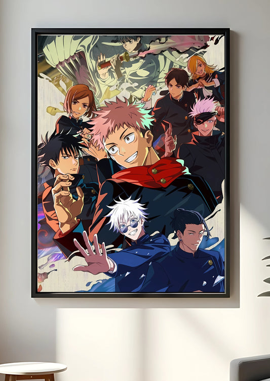 jujutsu kaisen gang poster || jujutsu kaisen poster