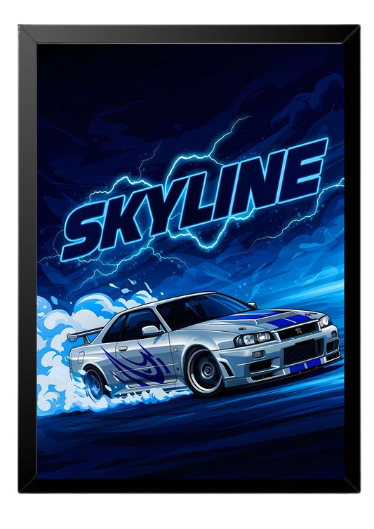 Nissan Skyline GT-R poster || car poster