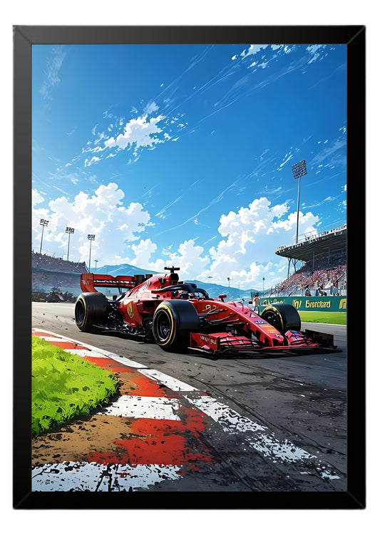 F1 on track poster || car poster