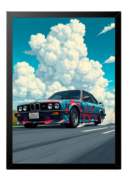 BMW E30 poster || car poster