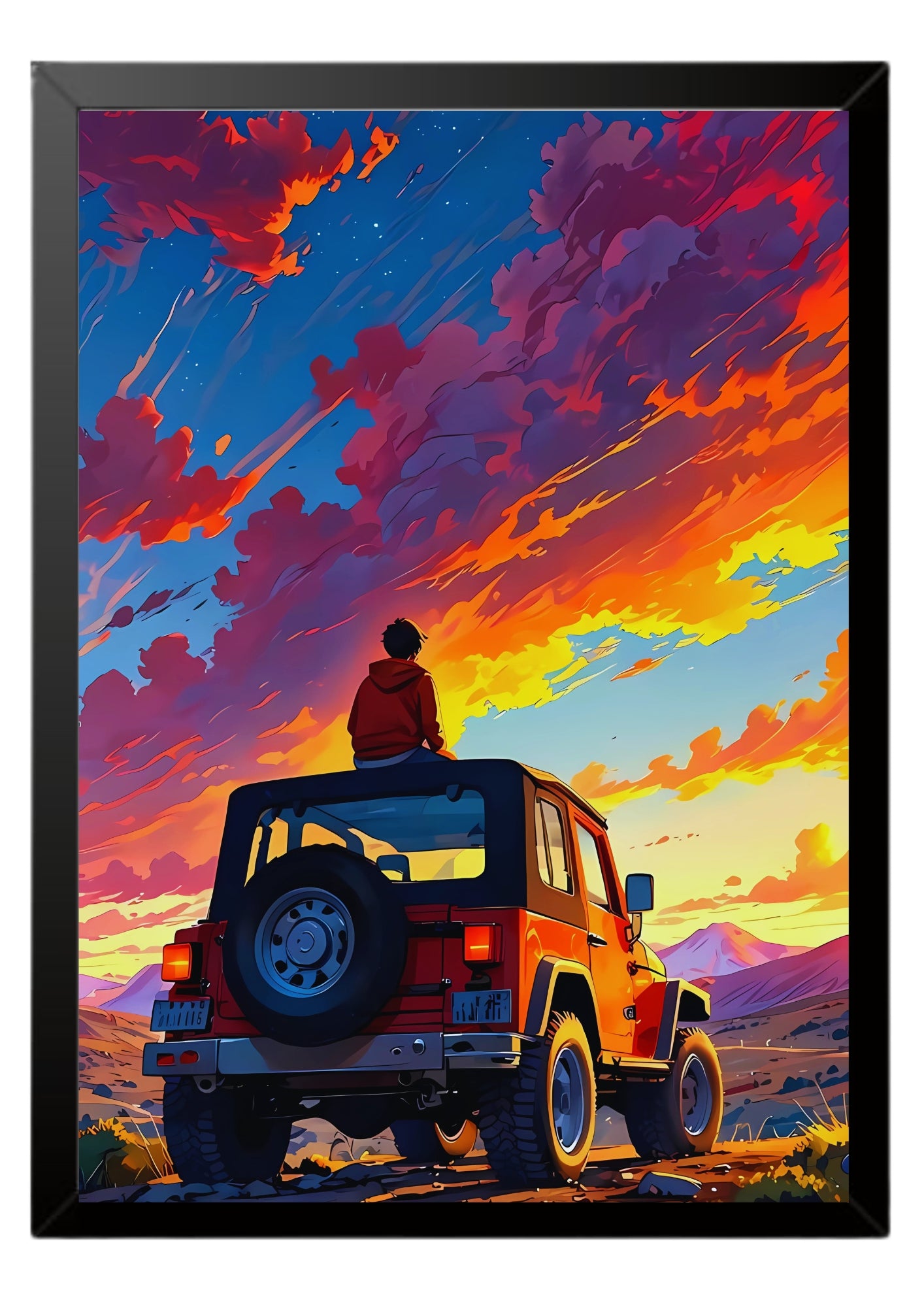 thar art work poster || car poster