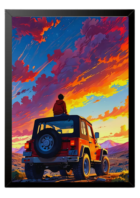 thar art work poster || car poster