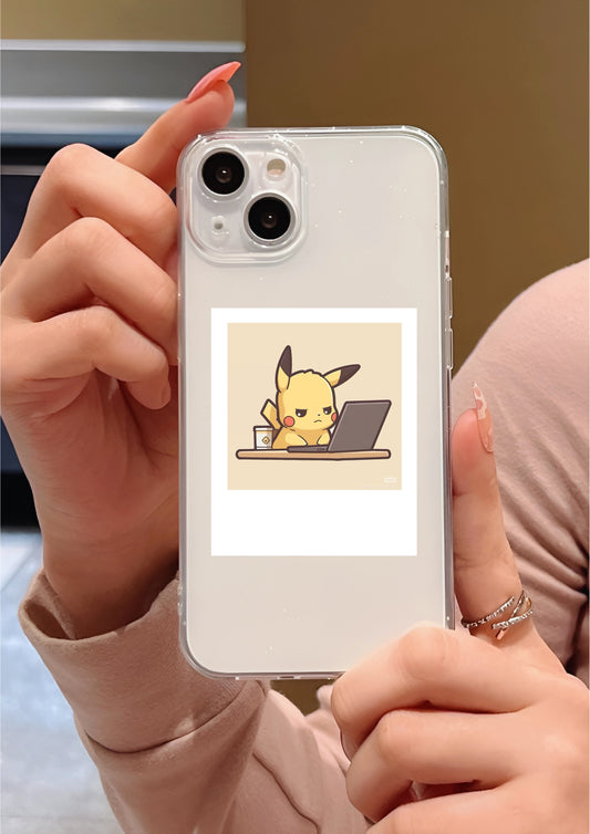 Pikachu With Laptop || Mini Cover Photo