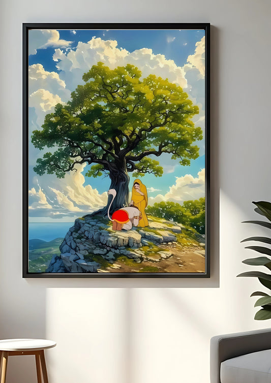 lord hanumann and sita maa poster || devotional poster