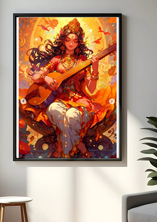 Maa Saraswati poster || devotional poster