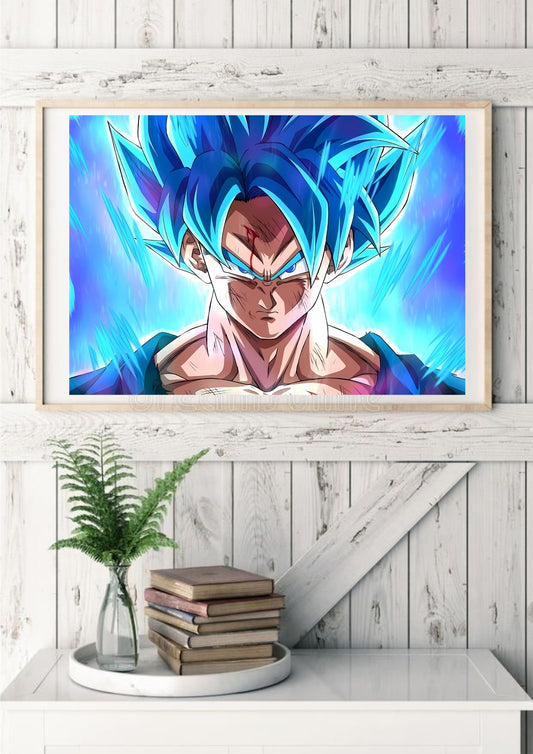 Goku blue poster || Dragon Ball Z poster