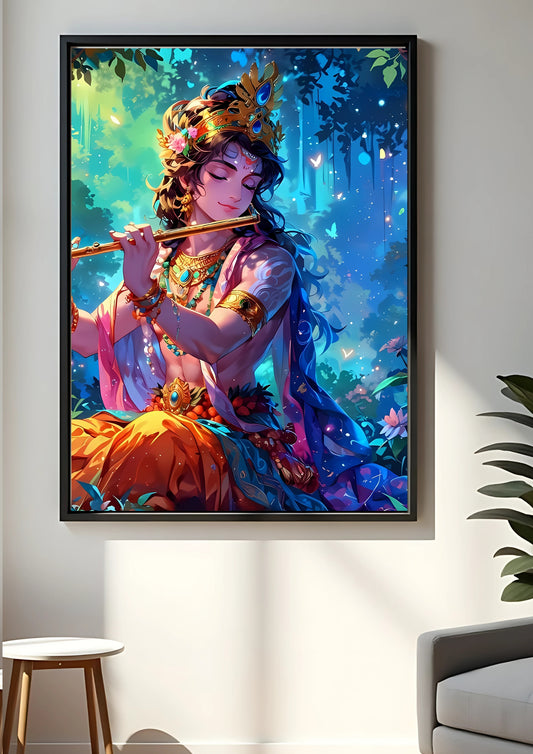Lord Krishna #2 poster || devotional poster