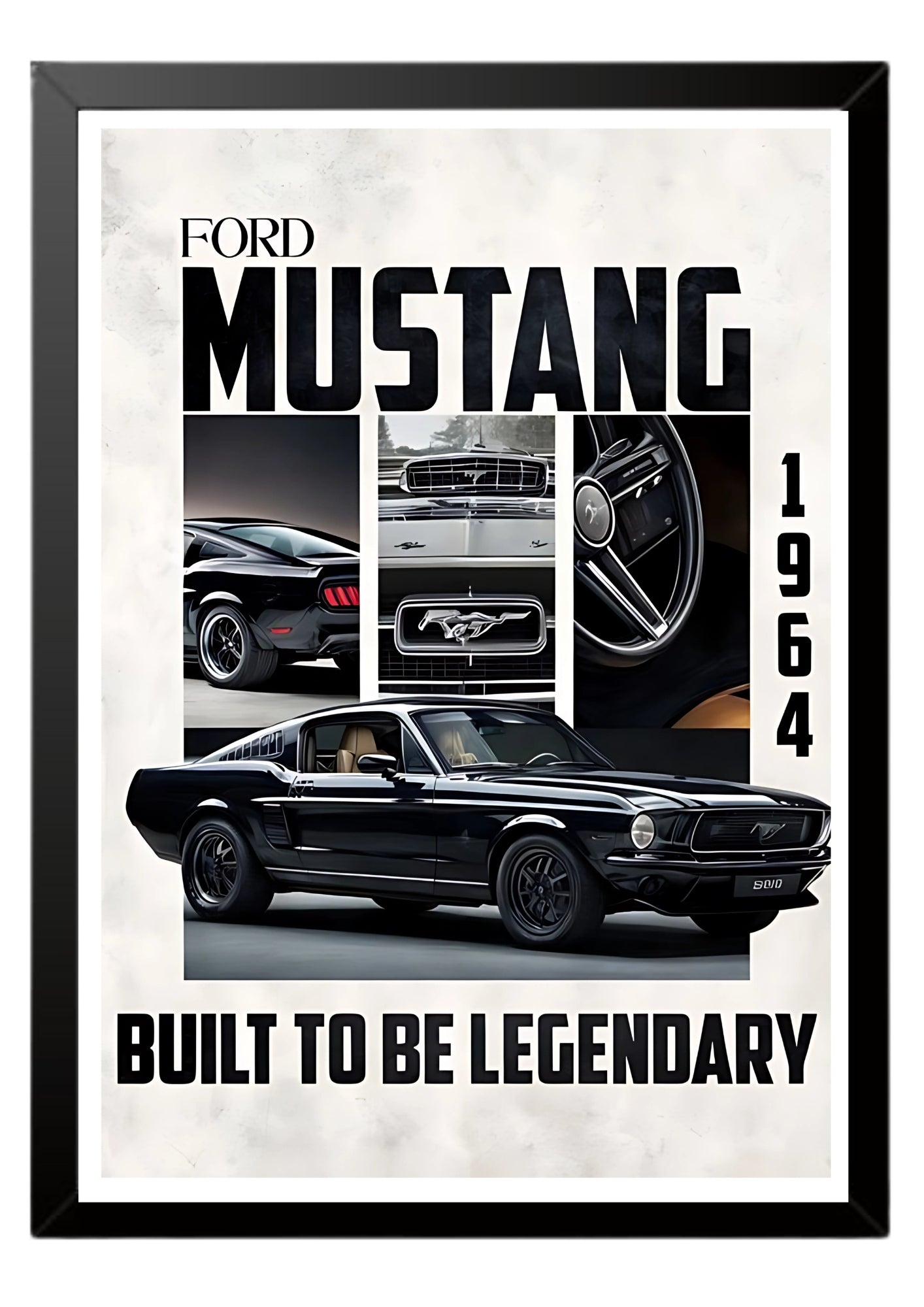 Ford Mustang 1964 poster || car poster