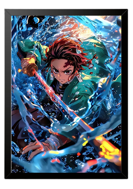 Tanjiro Kamado water breathing poster || Demon Slayer poster