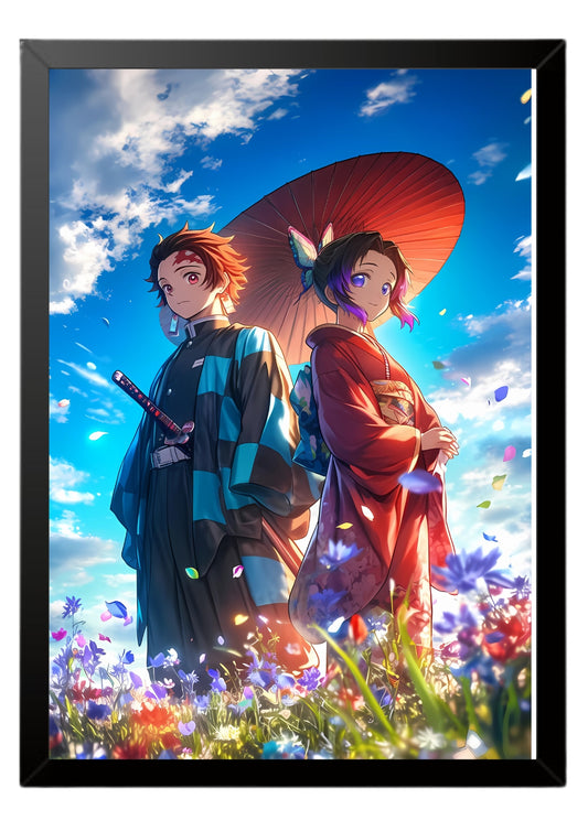 Tanjiro & Kanao poster || Demon Slayer poster