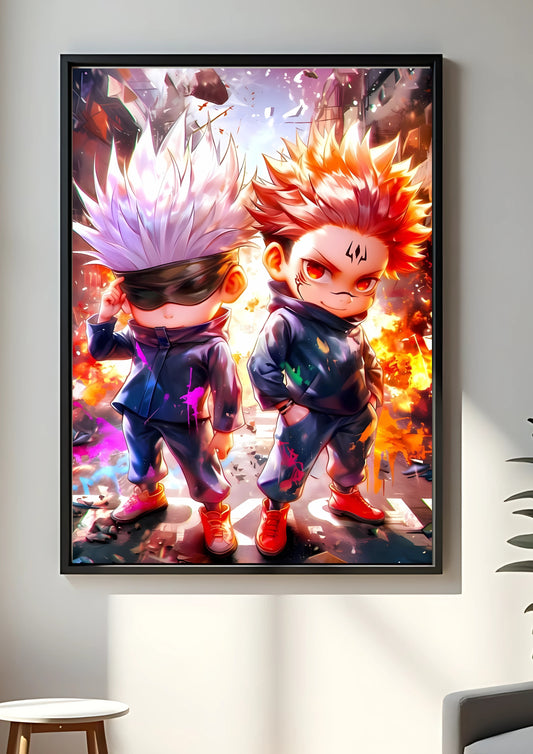 Gojo & Sukuna art poster || jujutsu kaisen poster