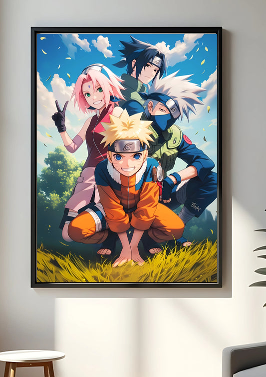 Naruto,Kakashi,Sakura & Sasuke poster || Naruto poster